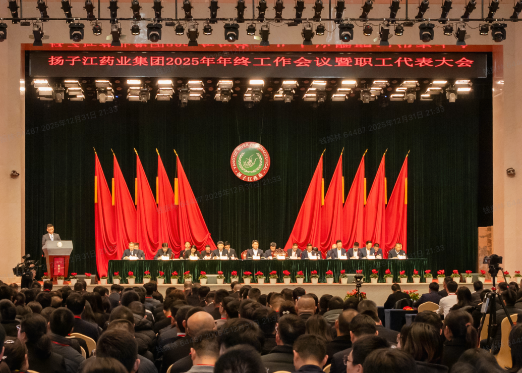 奮力譜寫(xiě)世界一流企業(yè)建設(shè)新篇章，揚(yáng)子江藥業(yè)集團(tuán)召開(kāi)2025年年終工作會(huì)議